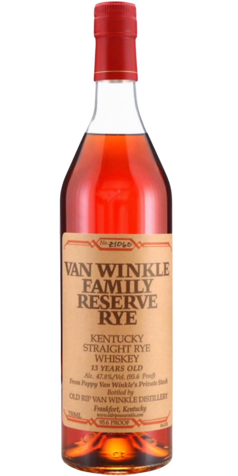 Van Winkle 13-year-old  Family Reserve Rye