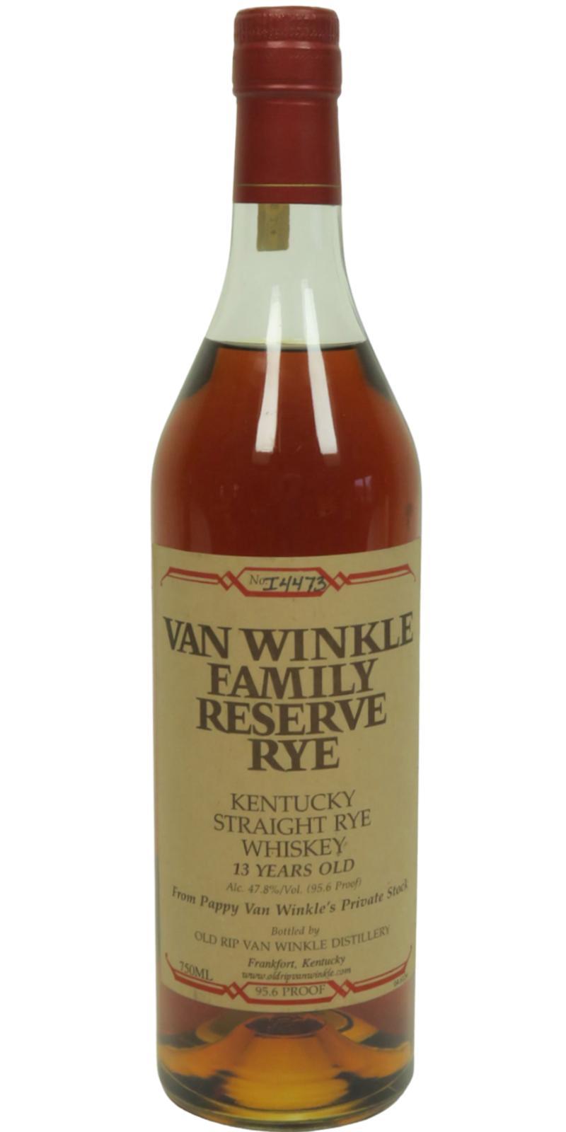 Van Winkle 13-year-old  Family Reserve Rye