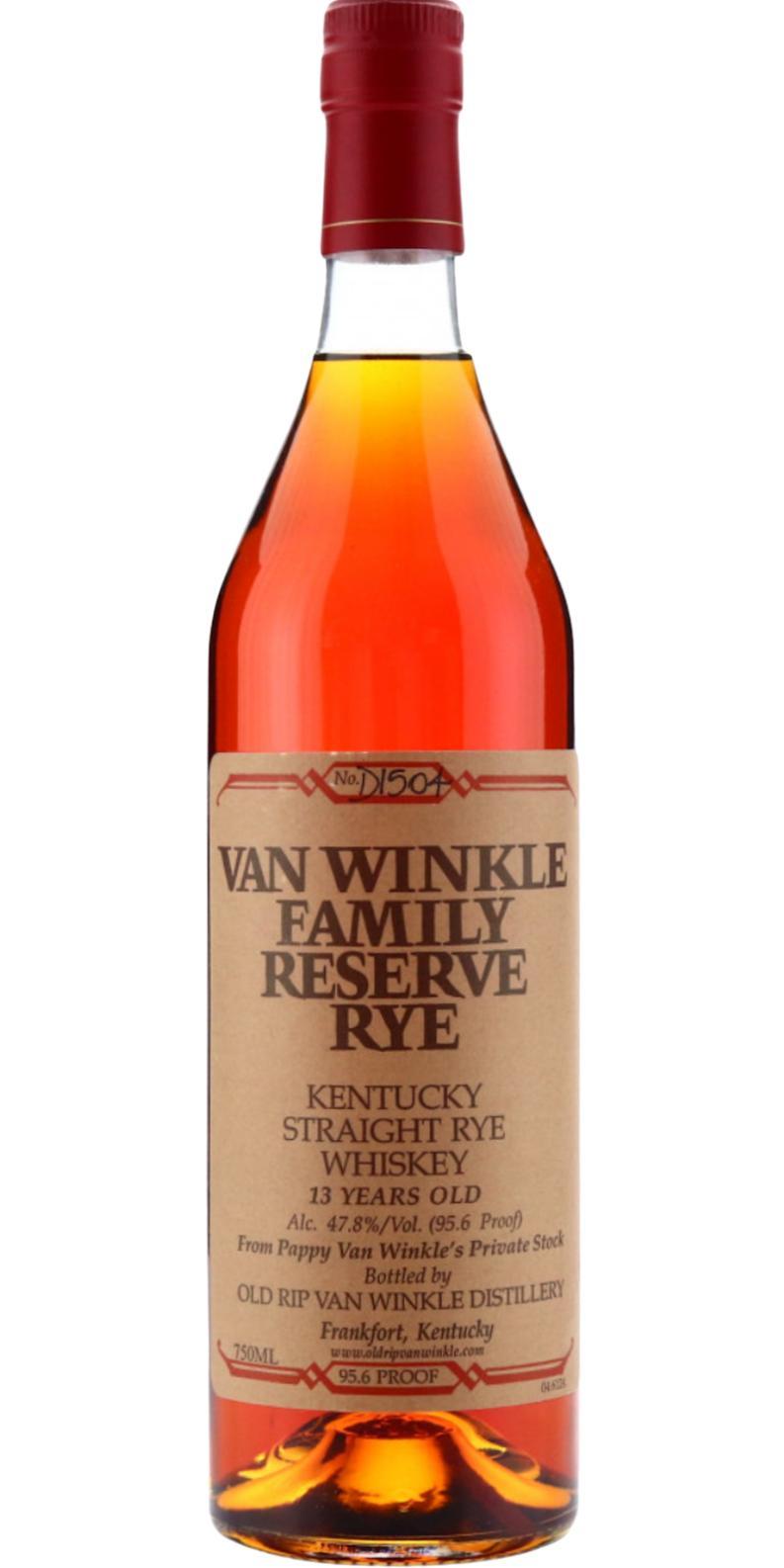 Van Winkle 13-year-old  Family Reserve Rye
