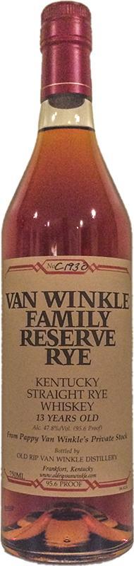 Van Winkle 13-year-old  Family Reserve Rye