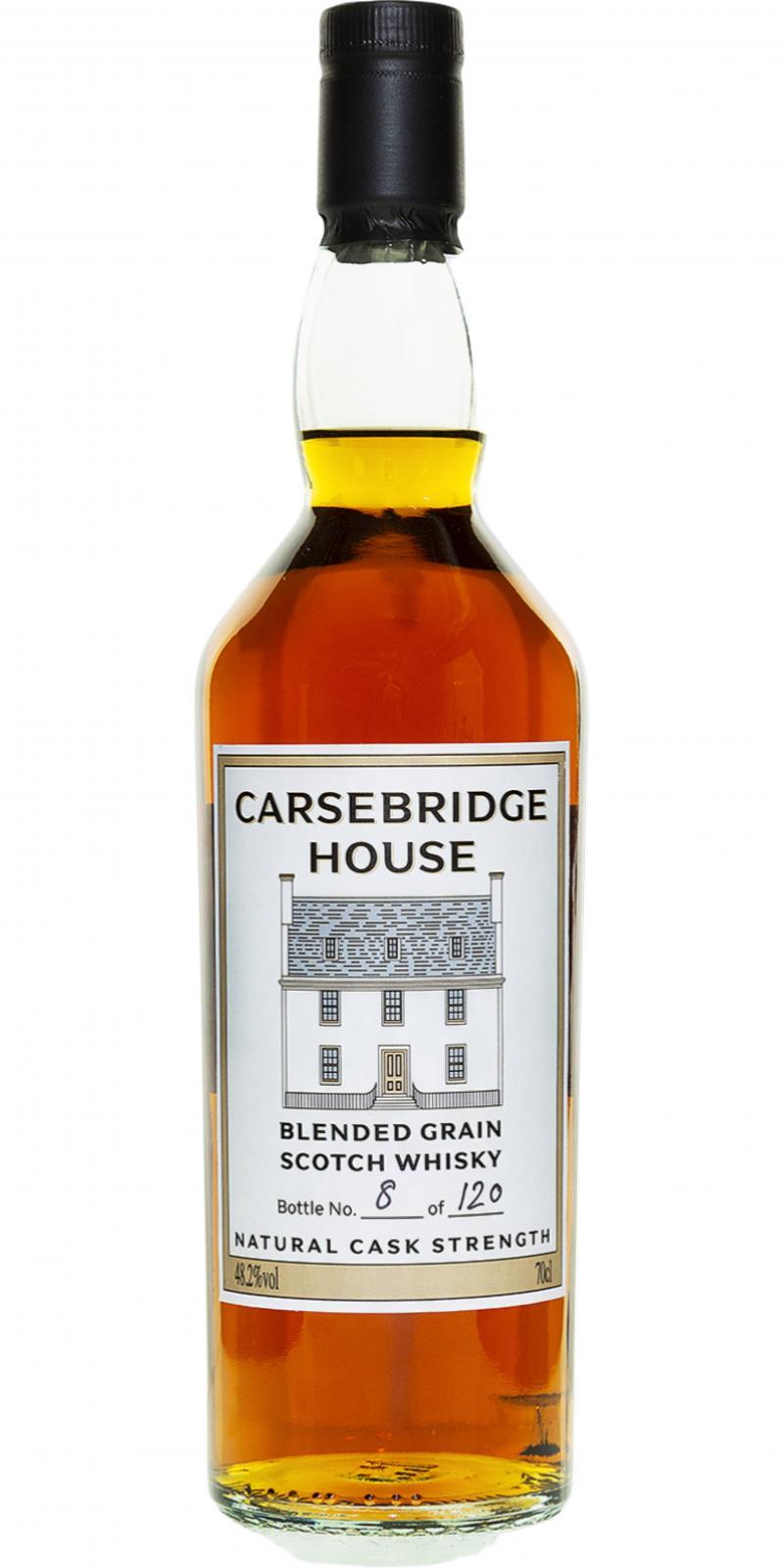 Carsebridge House Natural Cask Strength Blended Grain Scotch Whisky