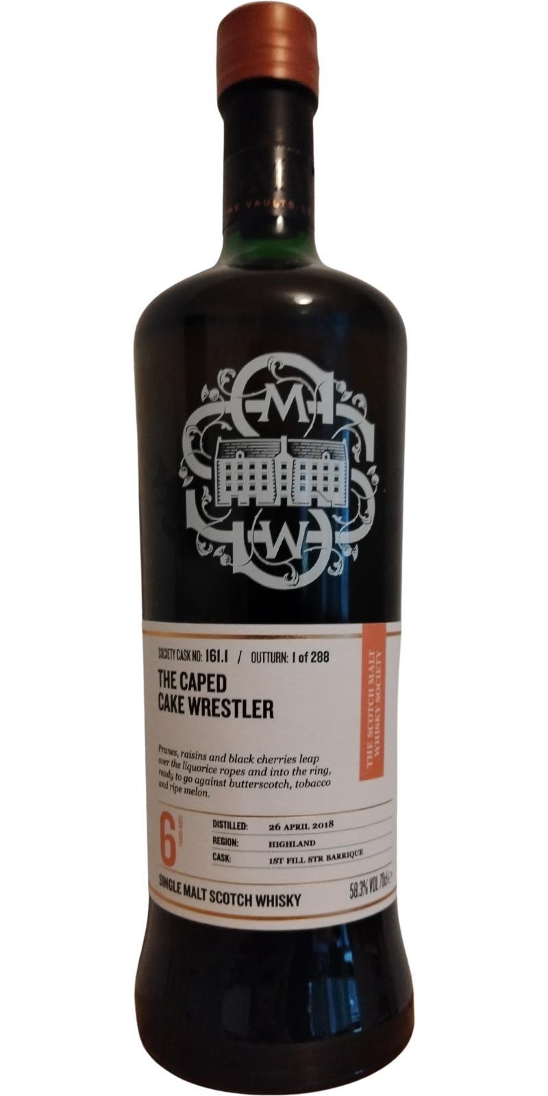 Nc'nean 2018 SMWS 161.1  The caped cake wrestler