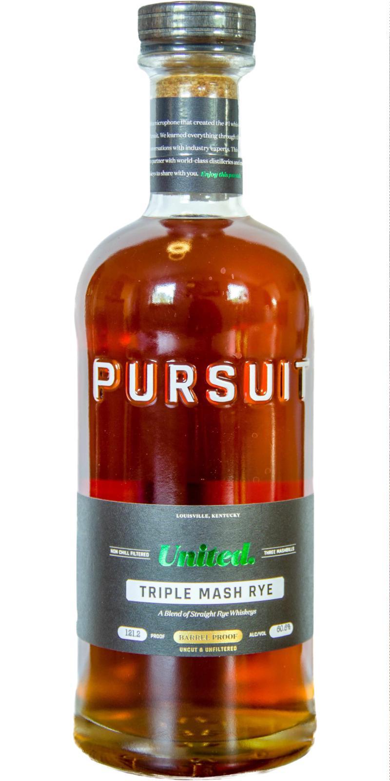 Pursuit Spirits United  Triple Mash Rye