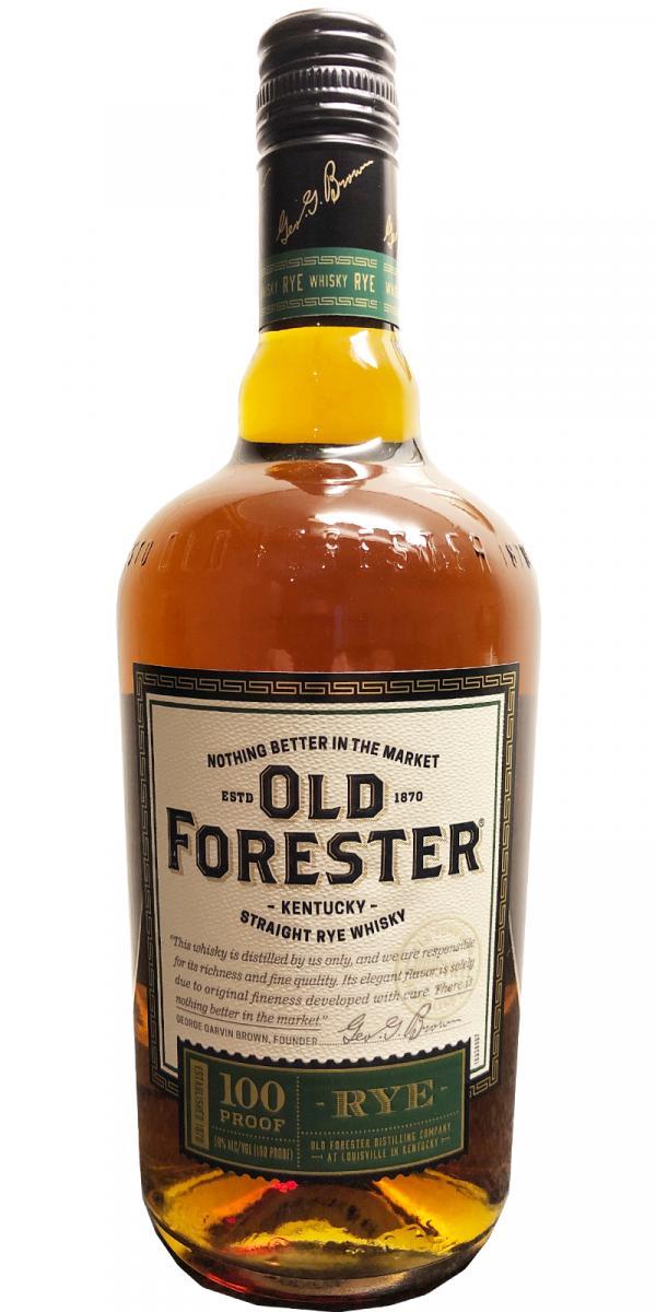 Old Forester Rye  Kentucky Straight Rye Whisky