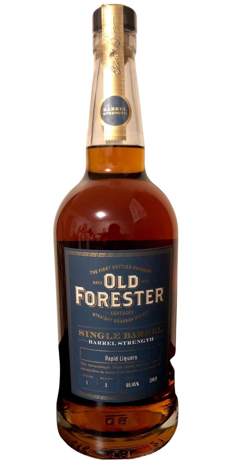 Old Forester Single Barrel  Barrel Strength