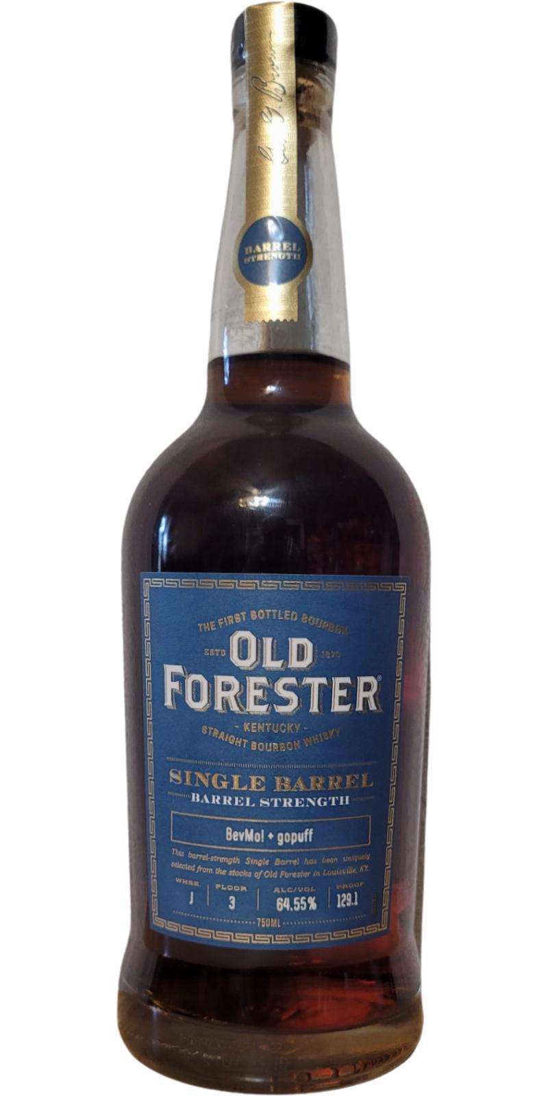 Old Forester Single Barrel  Barrel Strength