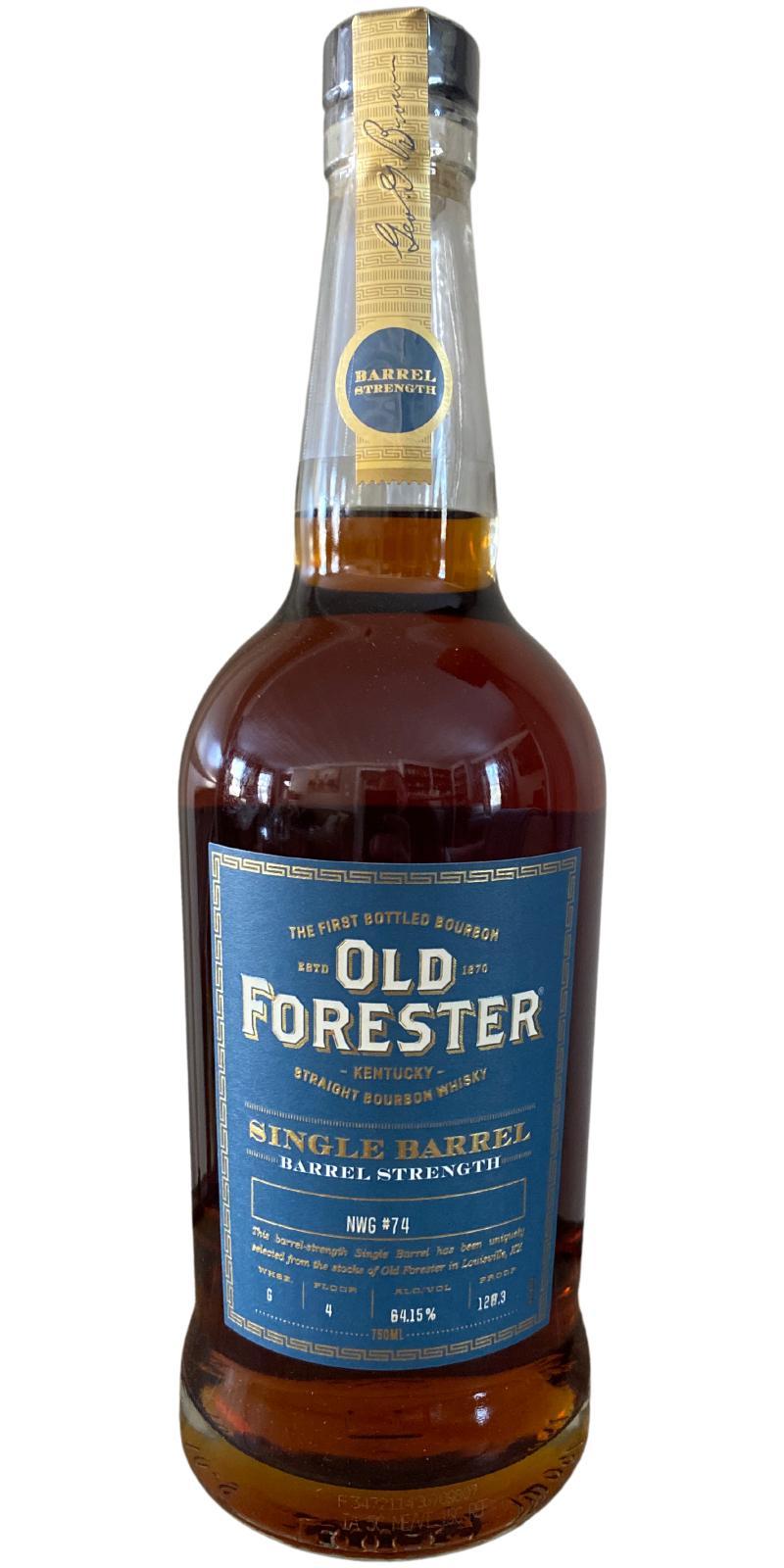Old Forester Single Barrel  Barrel Strength