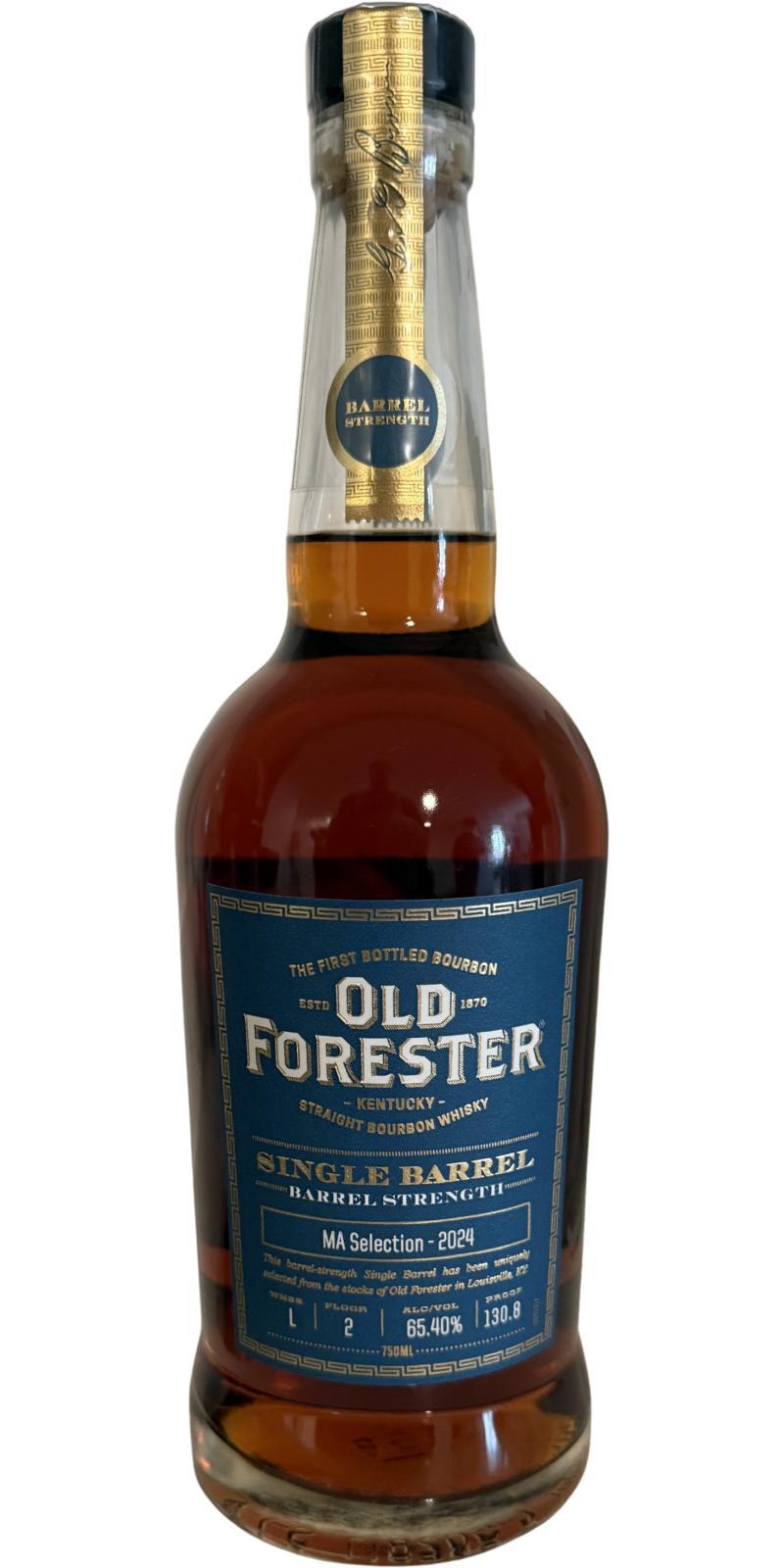 Old Forester Single Barrel  Barrel Strength