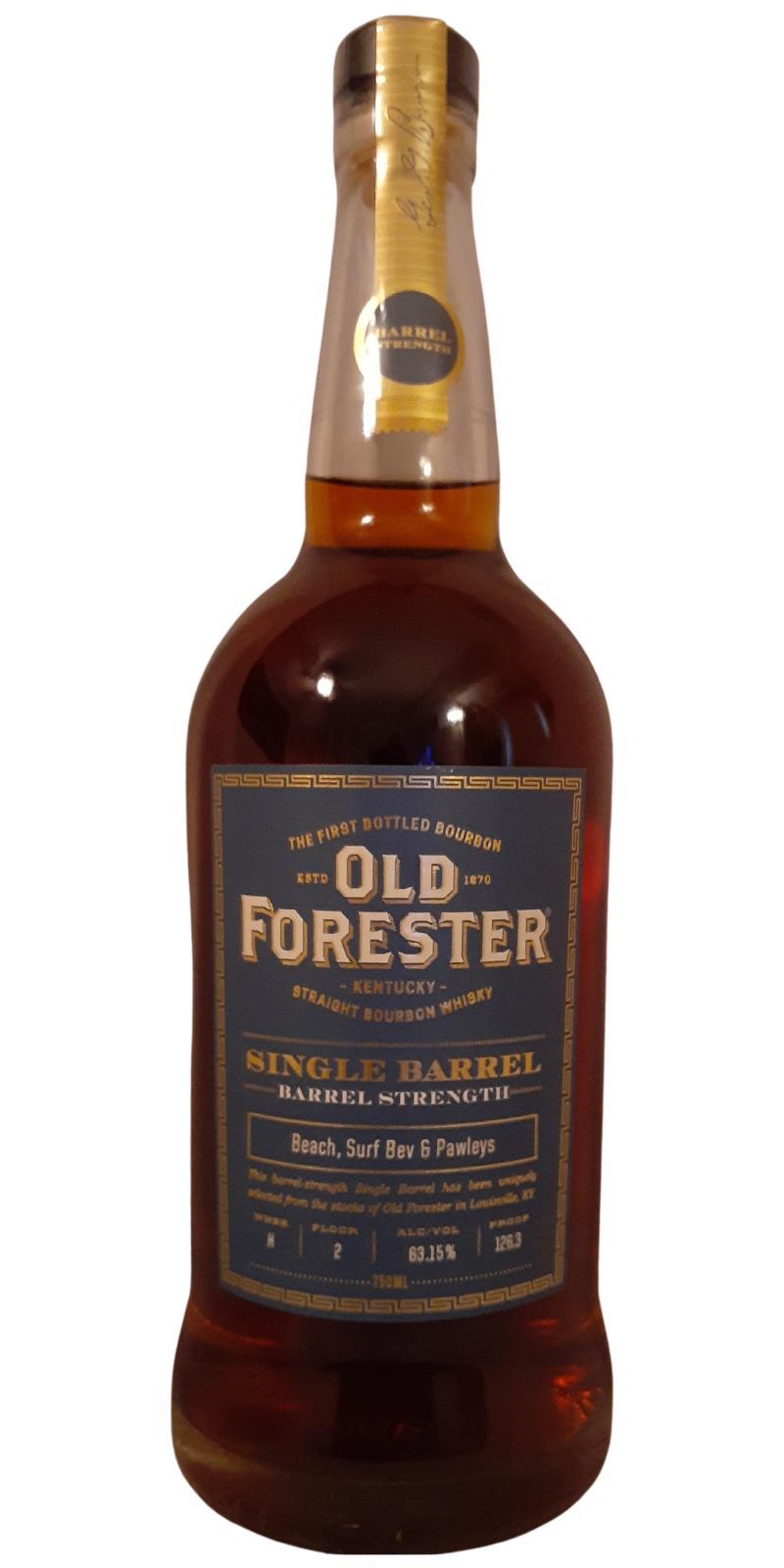 Old Forester Single Barrel  Barrel Strength