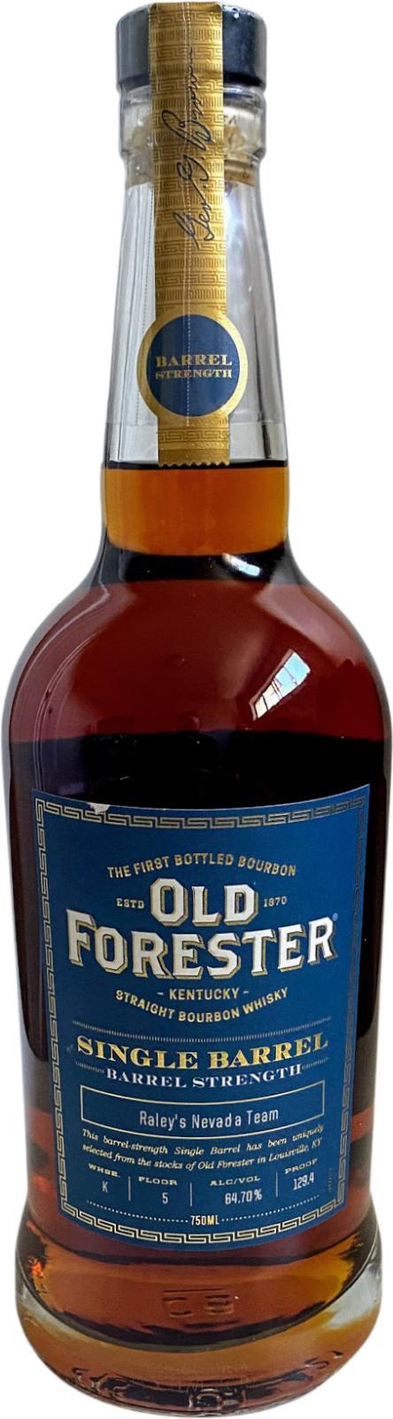 Old Forester Single Barrel  Barrel Strength