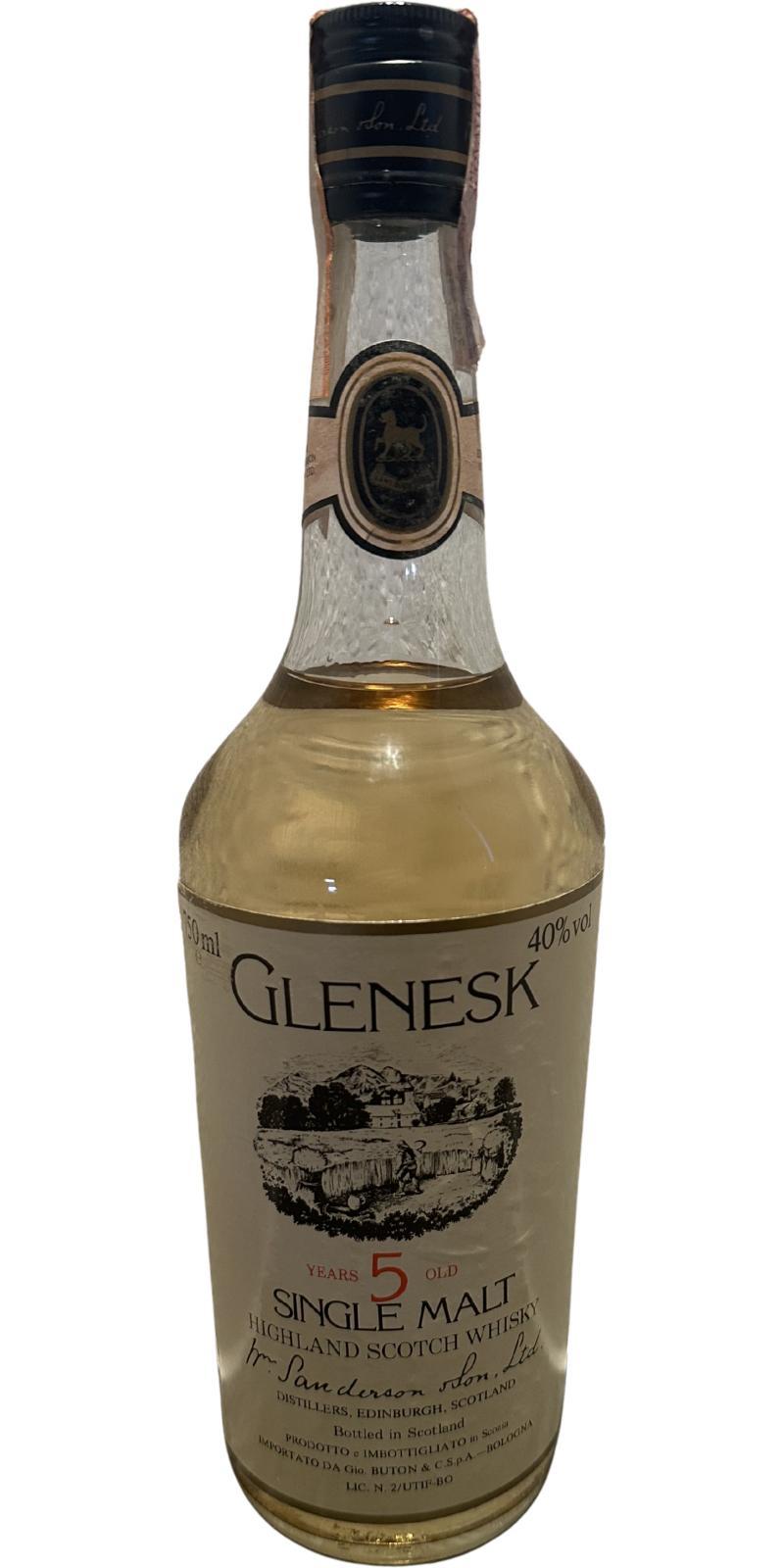 Glenesk 05-year-old  W.M. Sanderson Distillers Edinburgh
