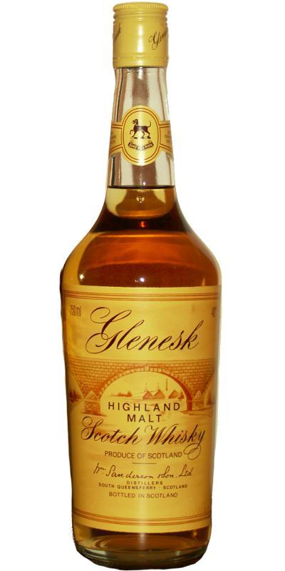 Glenesk Highland Malt  Bridge label, Screw Cap