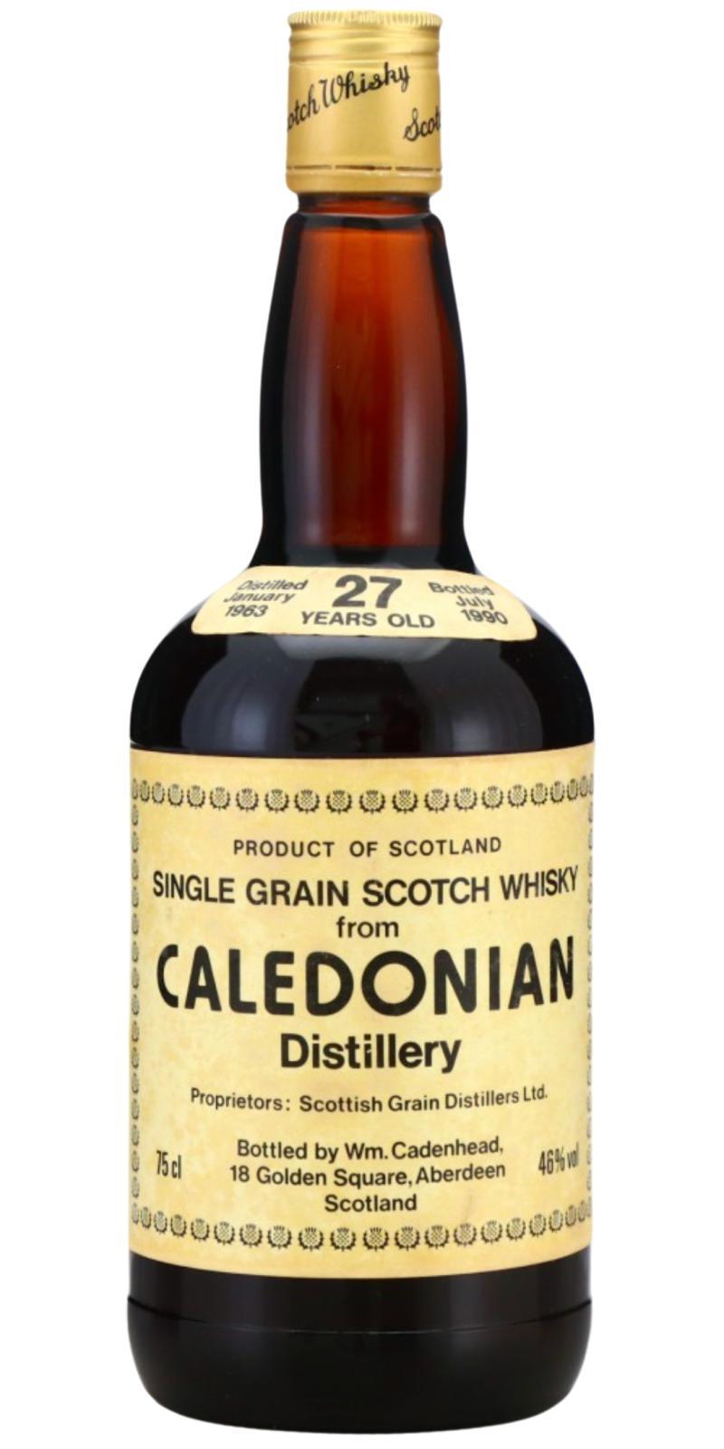 Caledonian 1963 CA  Dumpy Bottle - White label