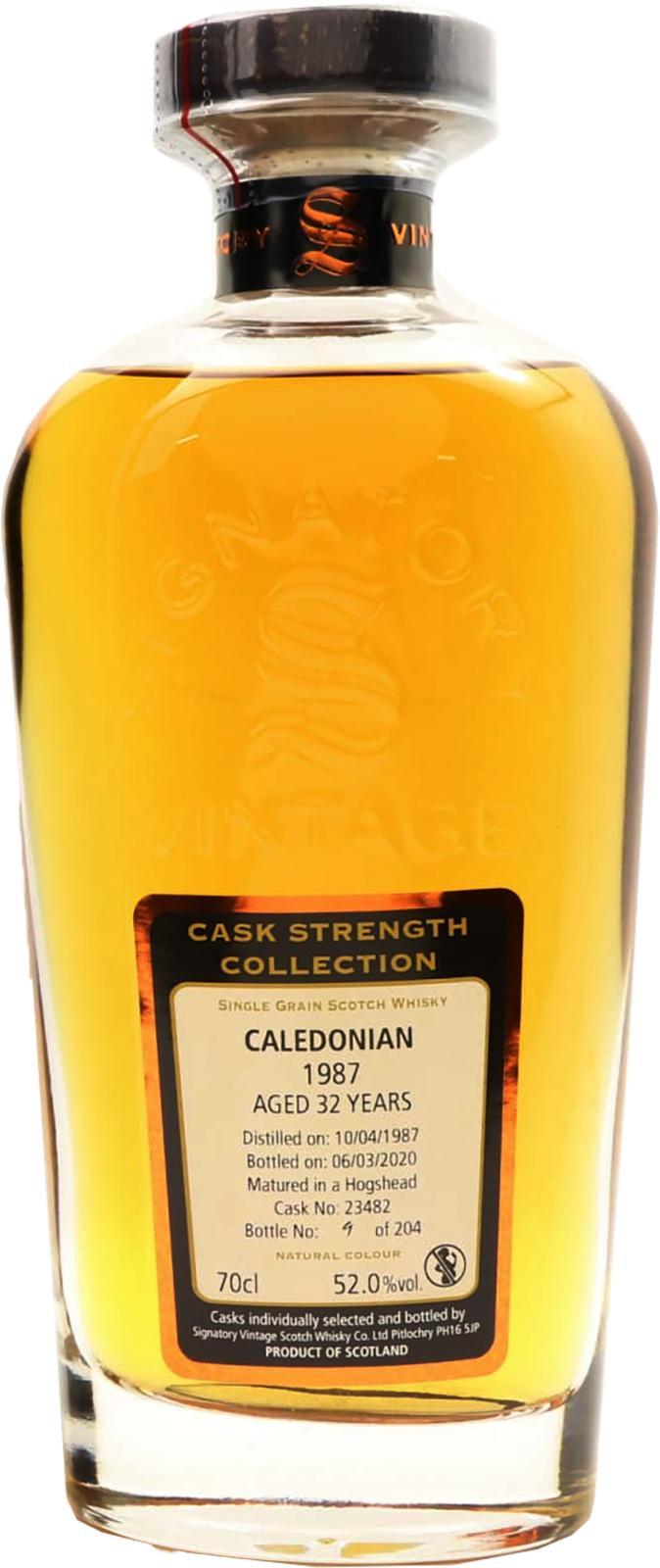 Caledonian 1987 SV  Cask Strength Collection
