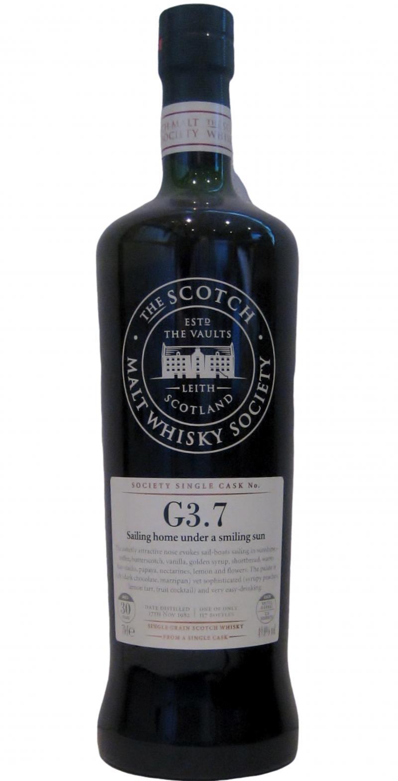 Caledonian 1982 SMWS G3.7  Sailing home under a smiling sun