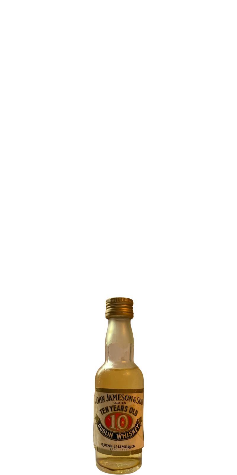 John Jameson & Son 10-year-old Dublin Whiskey