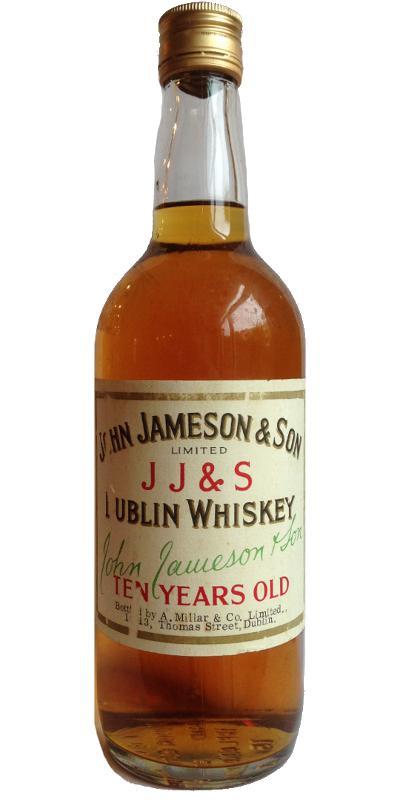 John Jameson & Son 10-year-old Dublin Whiskey