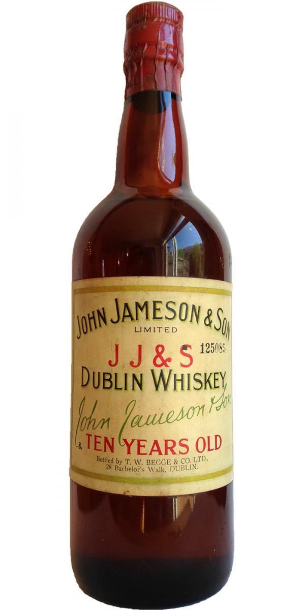 John Jameson & Son 10-year-old Dublin Whiskey