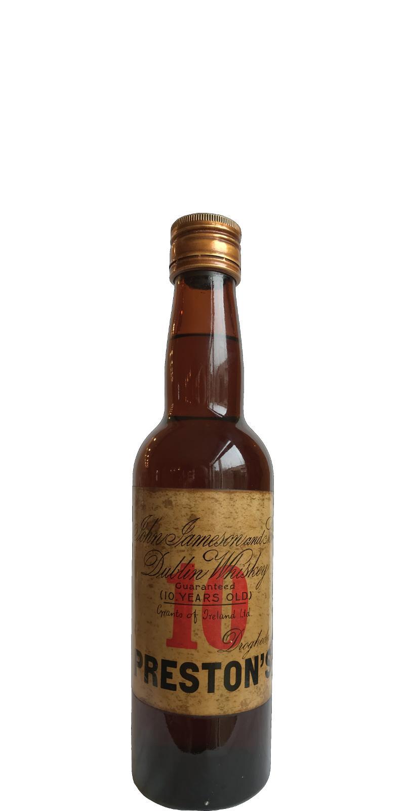 John Jameson & Son 10-year-old Preston's