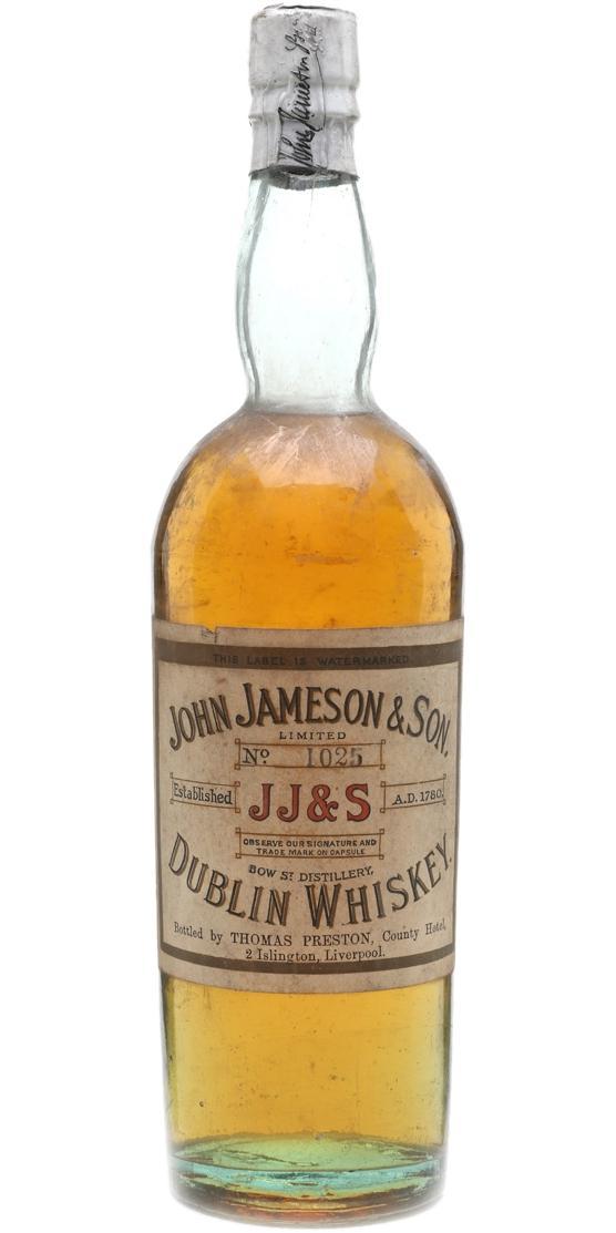John Jameson & Son Dublin Whiskey JJ&S