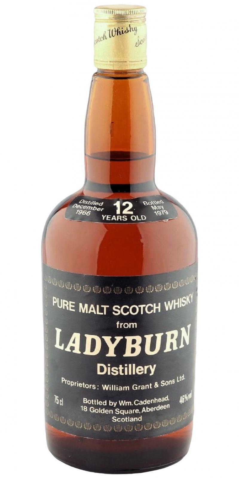 Ladyburn 1966 CA  Dumpy Bottle