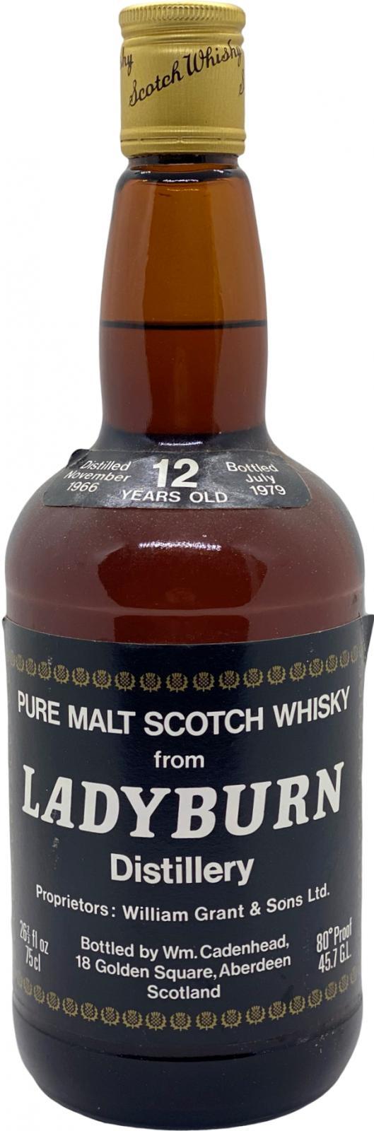 Ladyburn 1966 CA  Dumpy Bottle