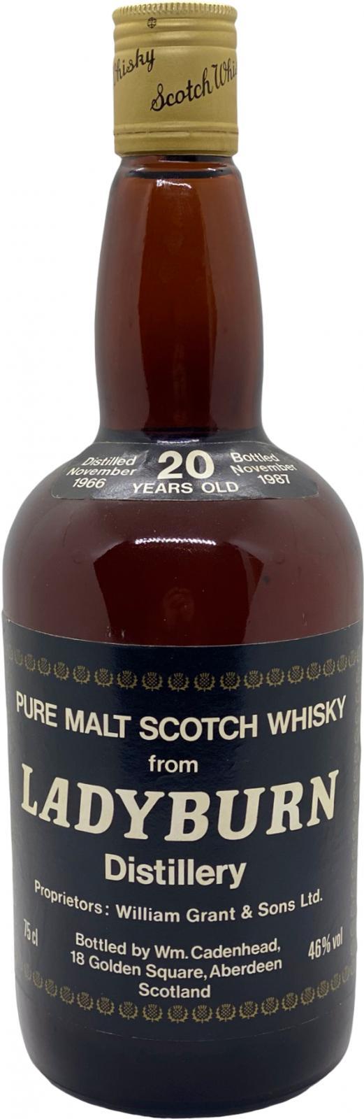 Ladyburn 1966 CA  Dumpy Bottle