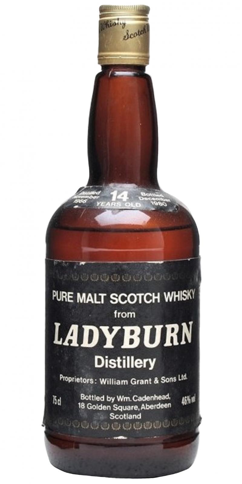 Ladyburn 1966 CA  Dumpy Bottle