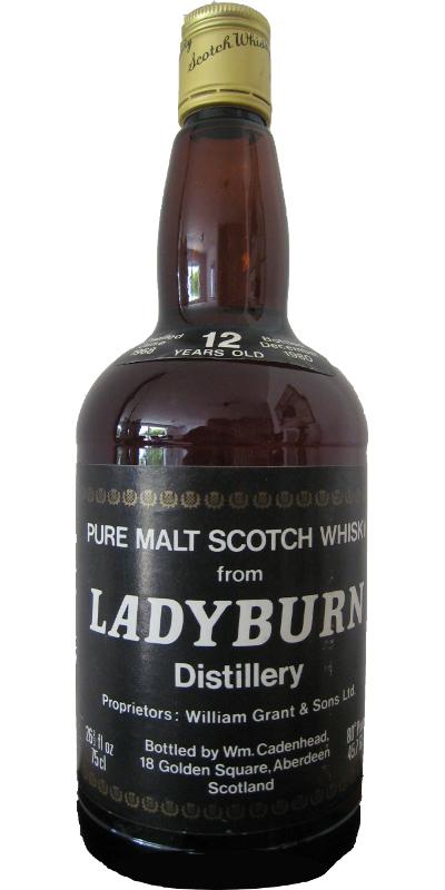 Ladyburn 1968 CA  Dumpy Bottle