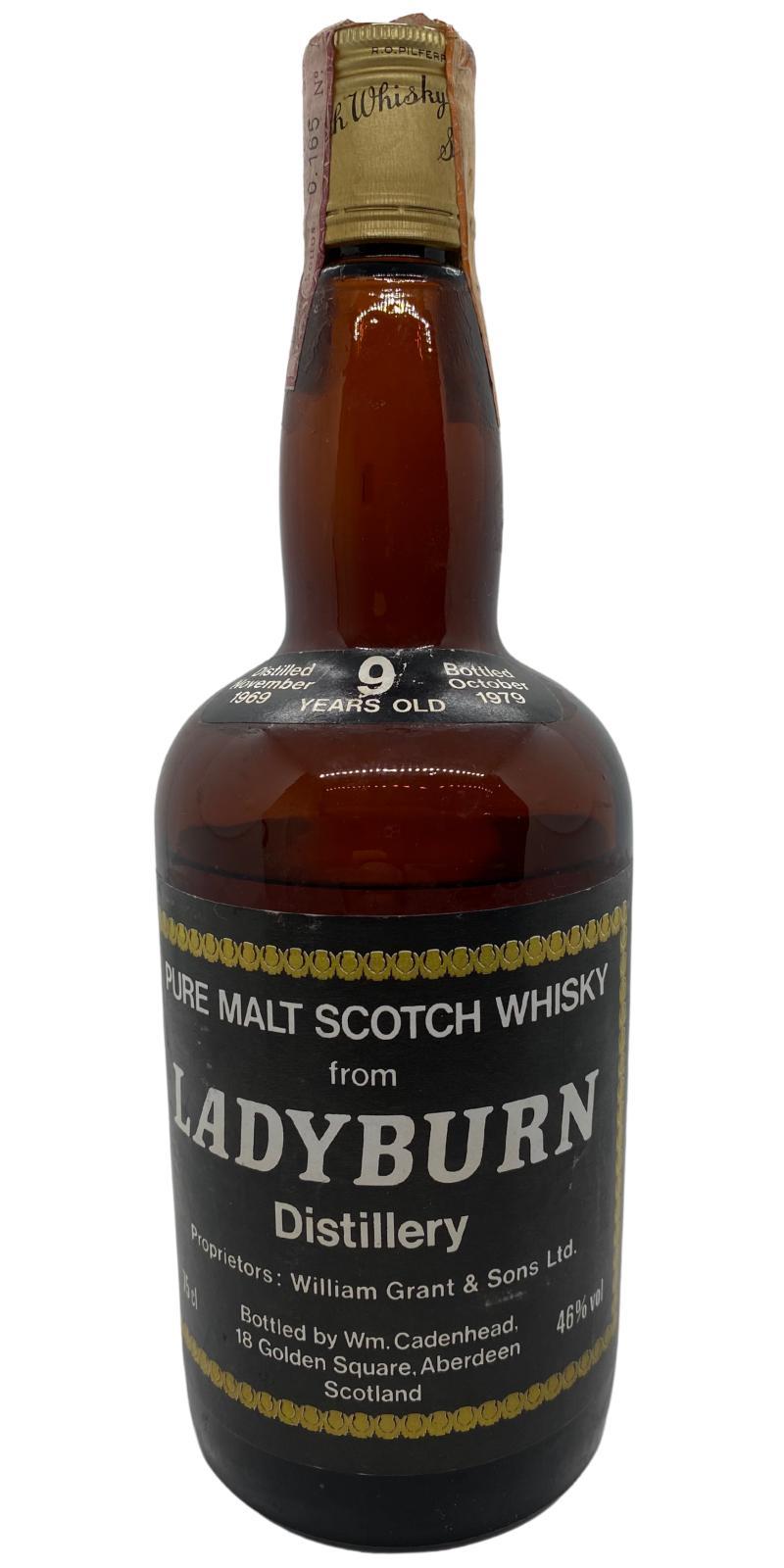 Ladyburn 1969 CA  Dumpy Bottle