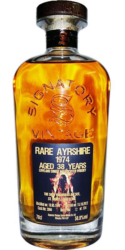 Ayrshire 1974 Rare SV  Cask Strength Collection