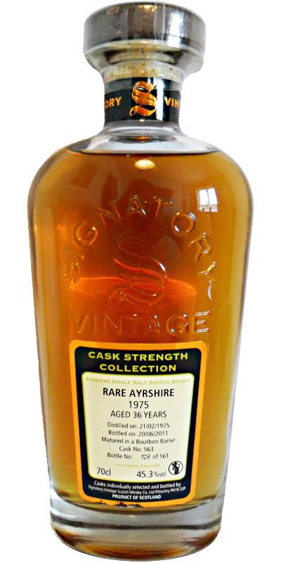 Ayrshire 1975 Rare SV  Cask Strength Collection