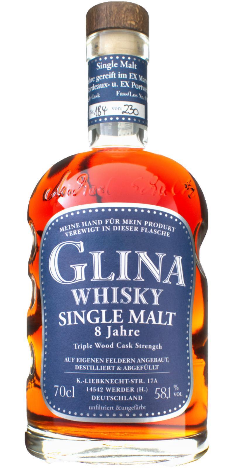 Glina Whisky 08-year-old  Triple Wood Cask Strength
