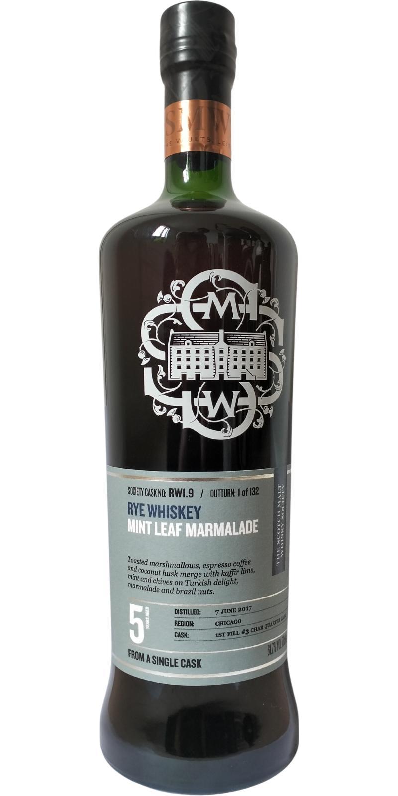 FEW 2017 SMWS RW1.9  Mint leaf marmalade