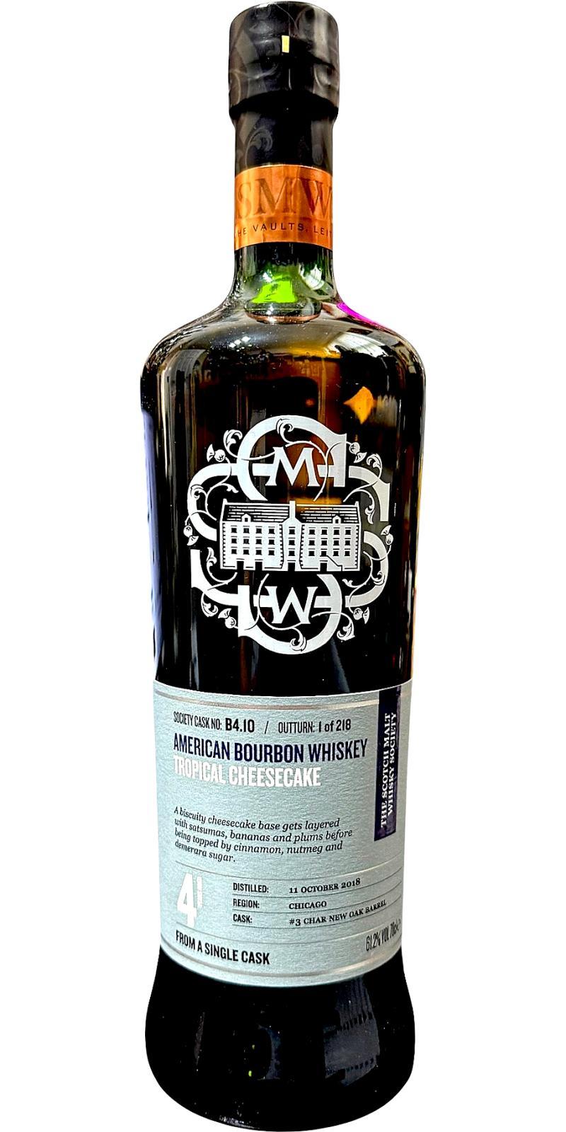 FEW 2018 SMWS B4.10  All things bright and bold/	Tropical Cheesecake