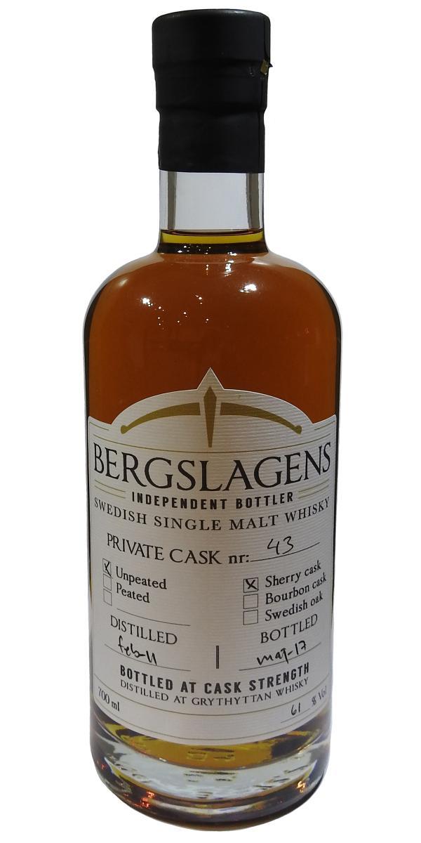 Bergslagens 2011 Ber  Private Cask