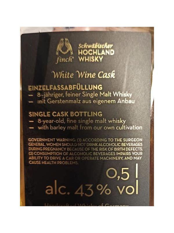 Finch 08-year-old KW  Whisky Krüger Jubi Abfüllung No. 2