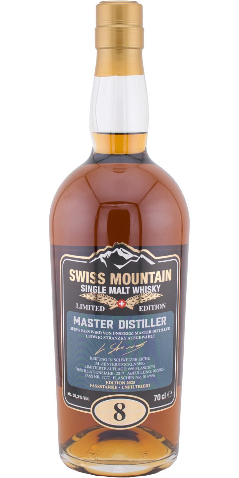 Swiss Mountain 2017  Master Distiller - Stockhorn Edition 2025