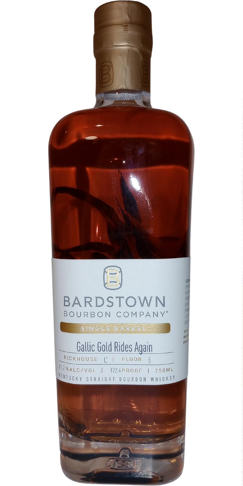 Bardstown Bourbon Company 06-year-old Single Barrel_Gallic Gold Rides Again