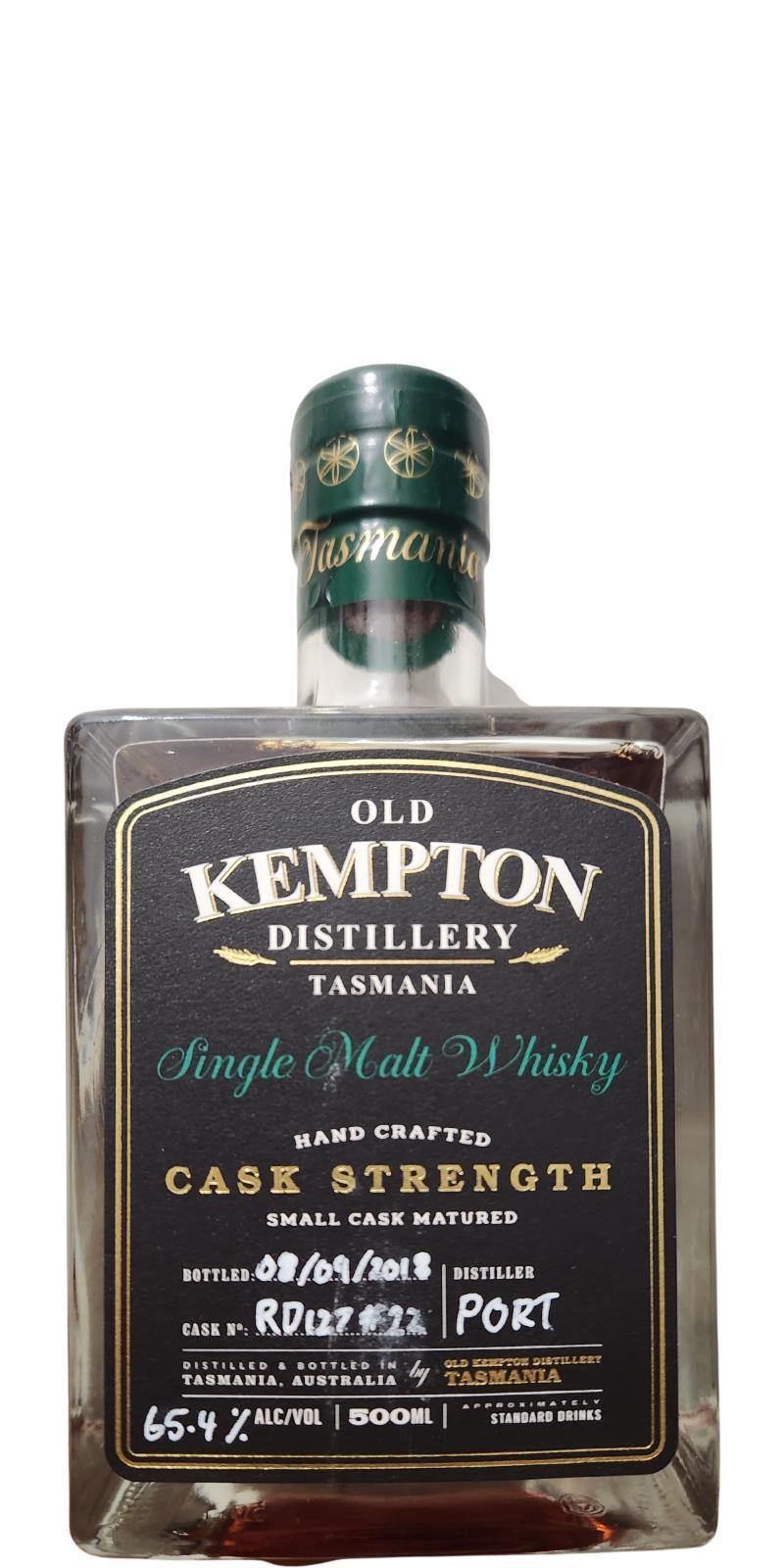 Old Kempton Cask Strength  Small Cask Matured