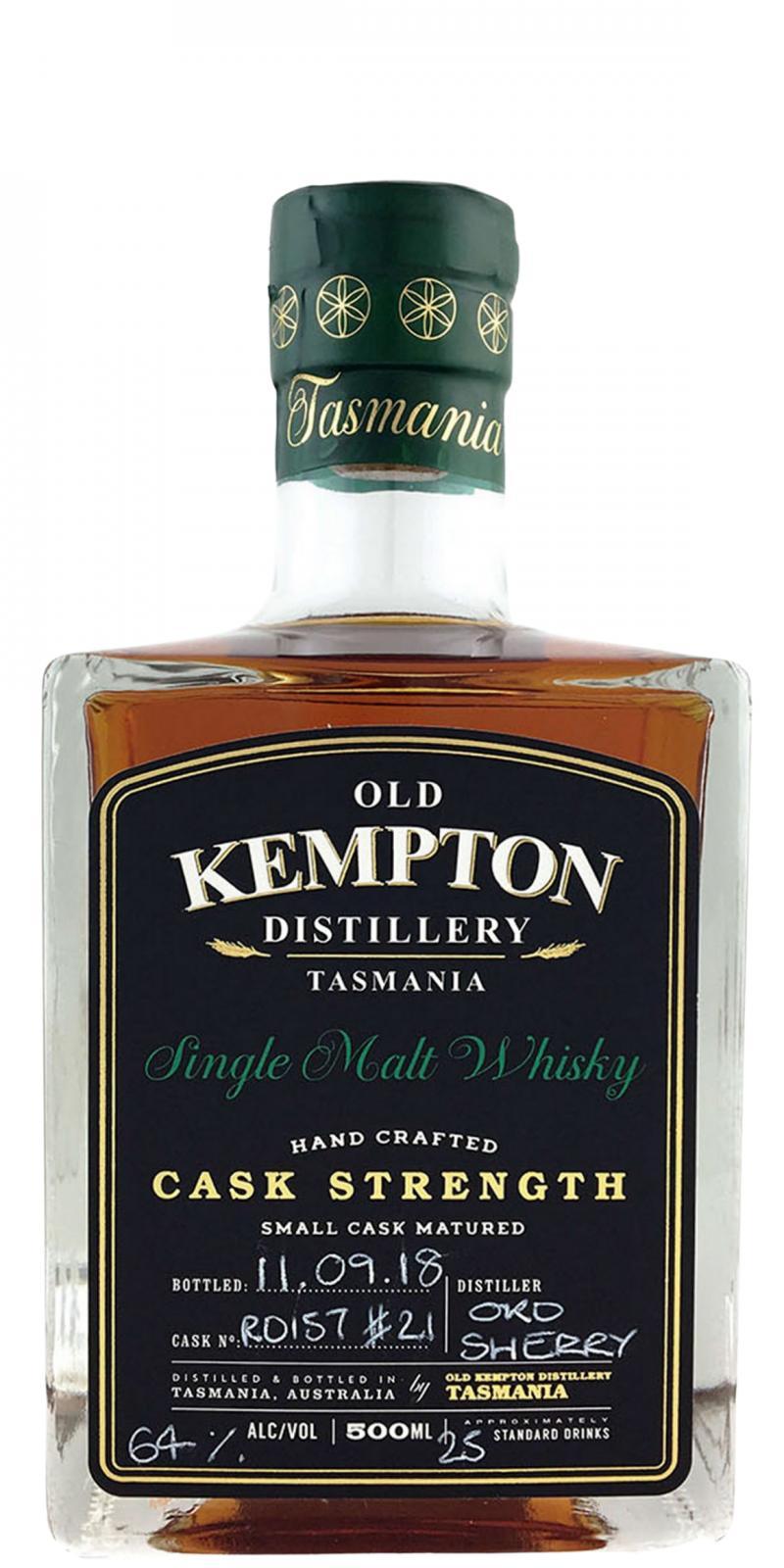 Old Kempton Cask Strength  Small Cask Matured