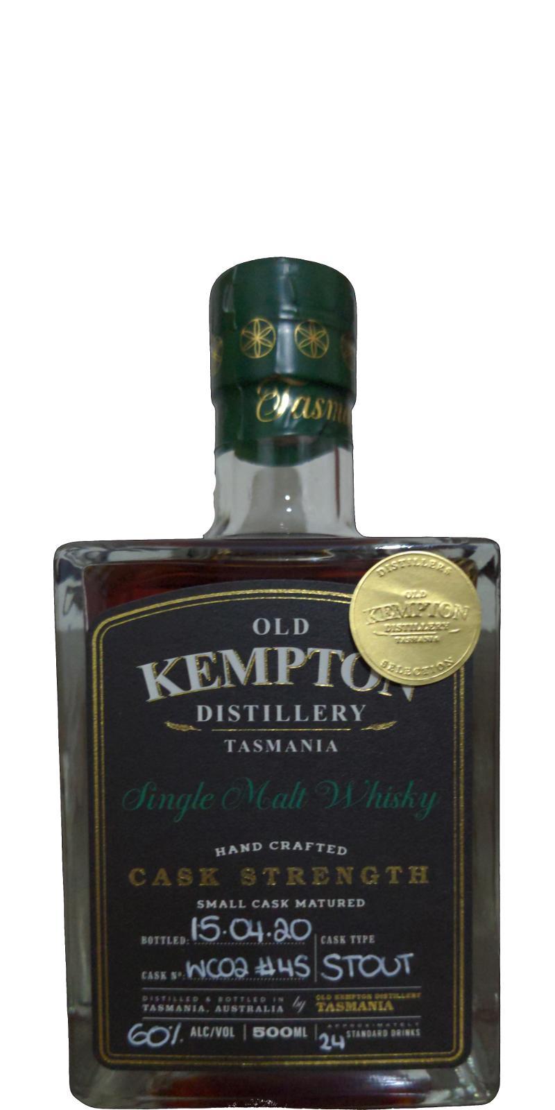 Old Kempton Cask Strength  Small Cask Matured