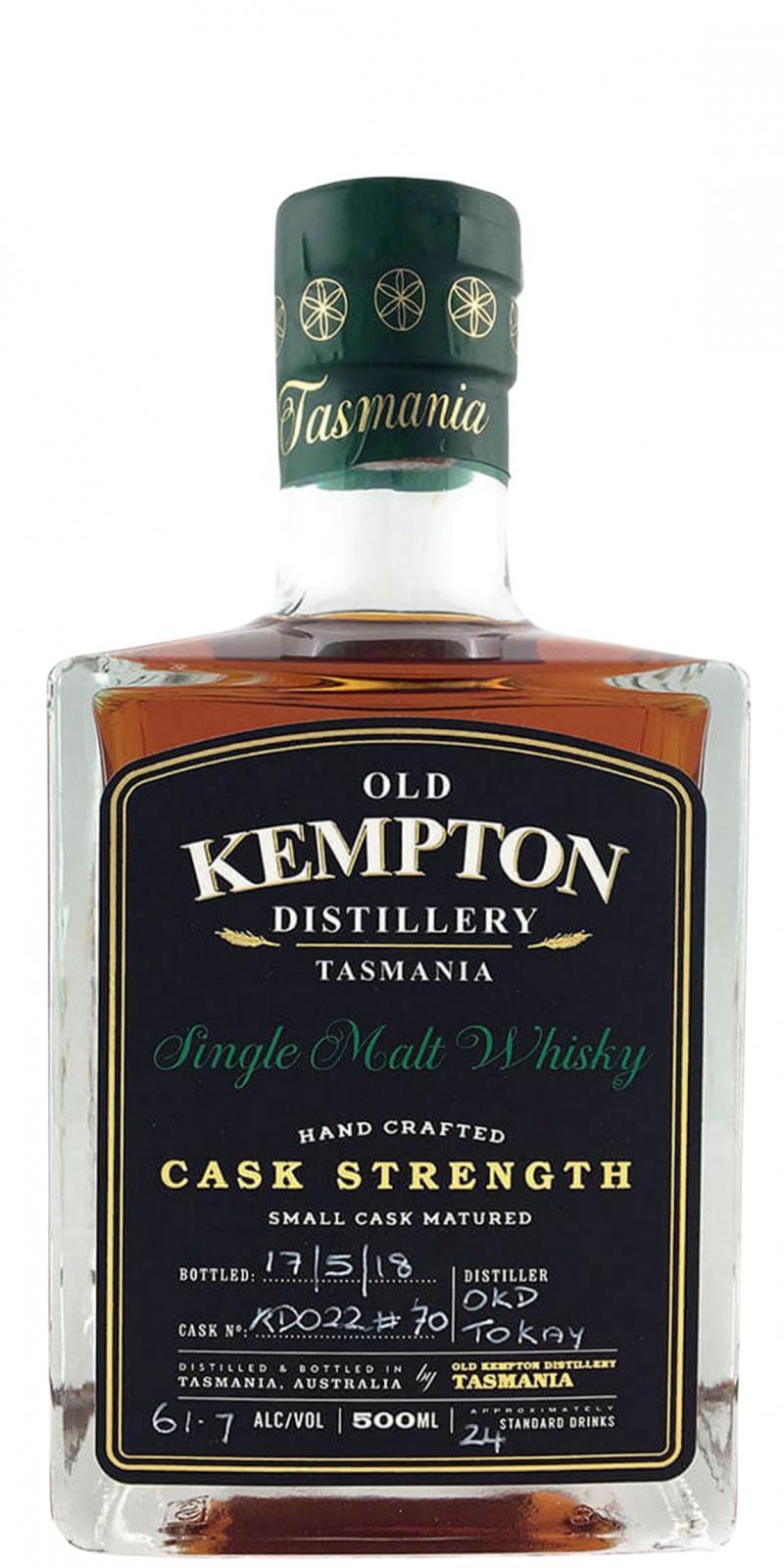 Old Kempton Cask Strength  Small Cask Matured