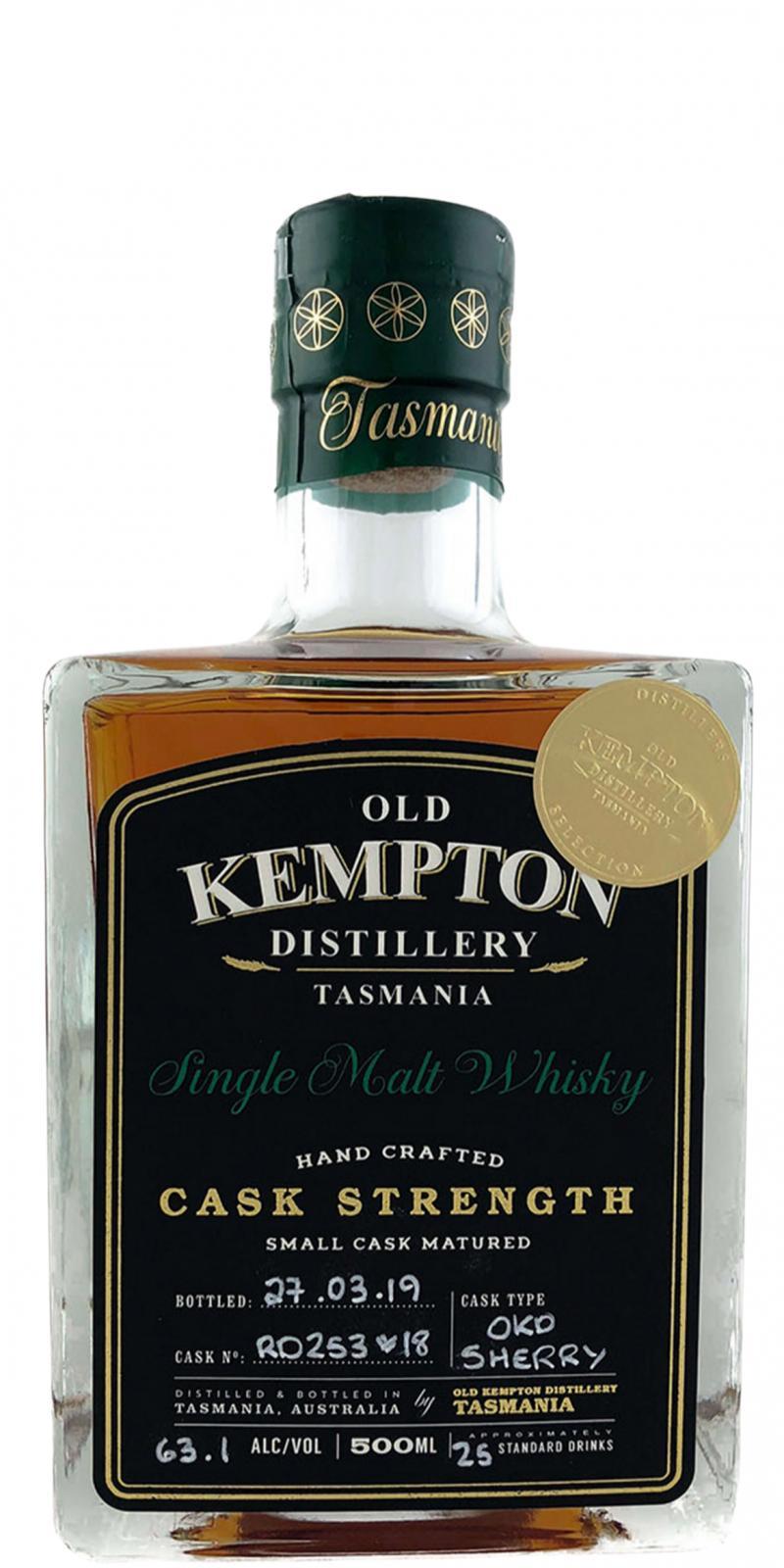Old Kempton Cask Strength  Small Cask Matured