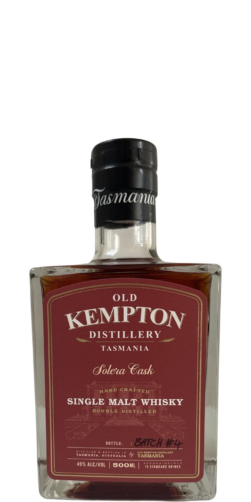 Old Kempton Solera Cask  Release Number #4