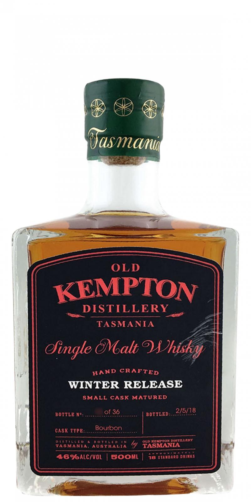 Old Kempton Winter Release  Small Cask Matured