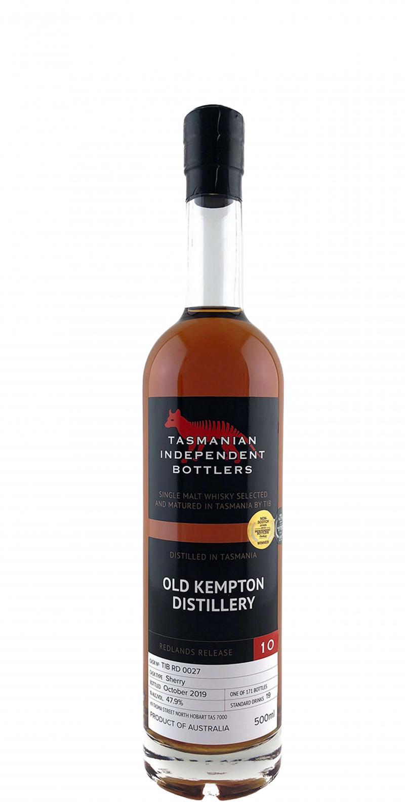 Old Kempton Redlands Release 10 TmIB