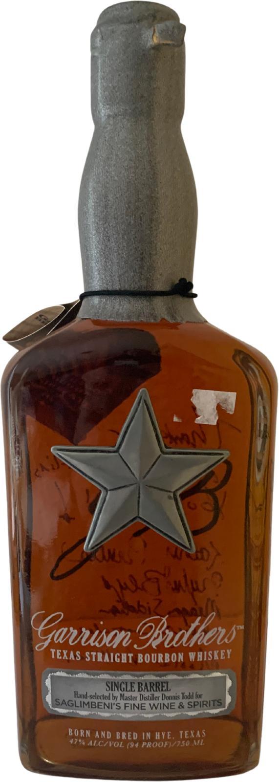 Garrison Brothers 2011  Single Barrel