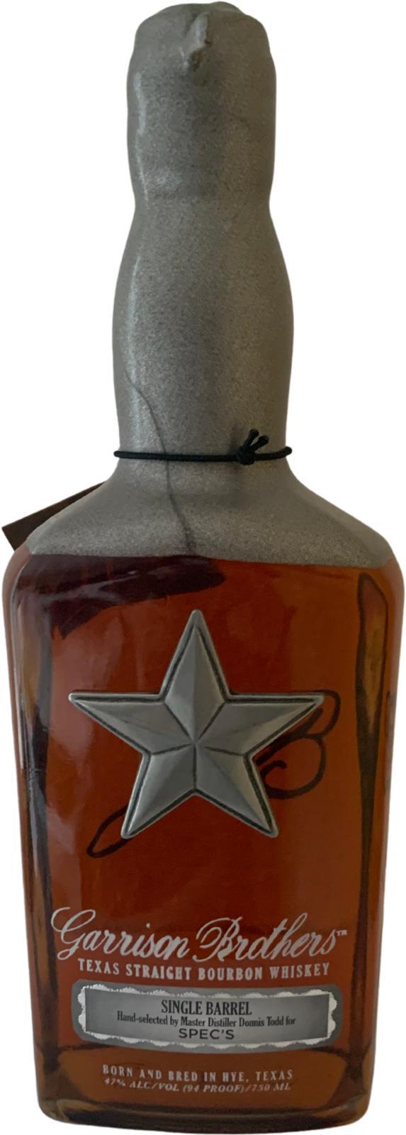 Garrison Brothers 2011  Single Barrel