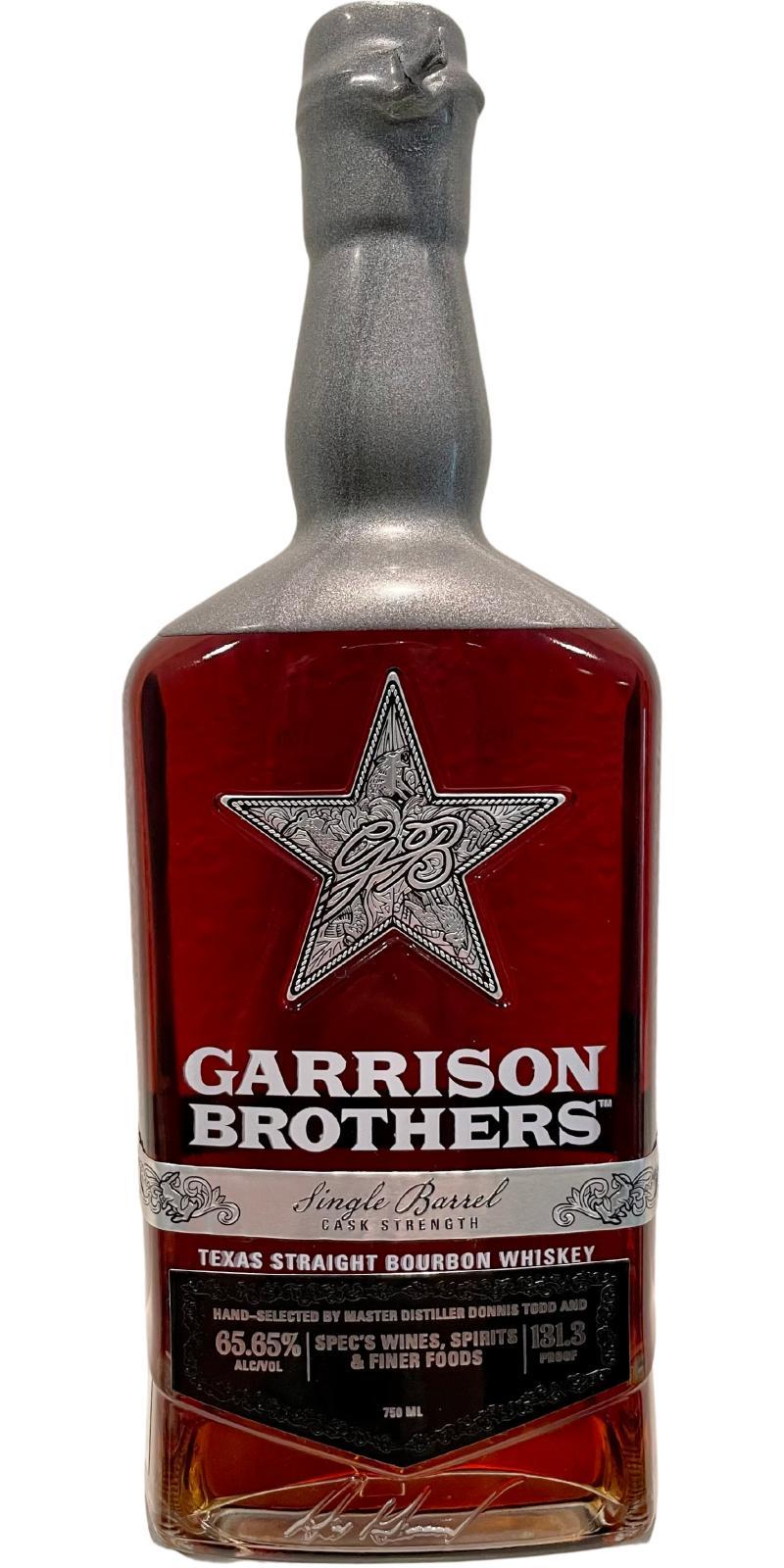Garrison Brothers 2018  Single Barrel Cask Strength